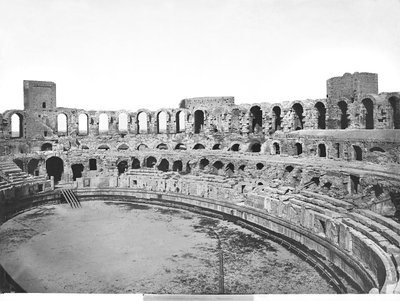 Interior view of the amphitheatre by Roman